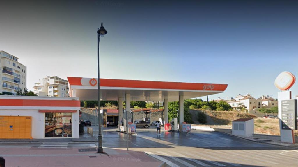 La gasolinera que fue atracada a punta de pistola.