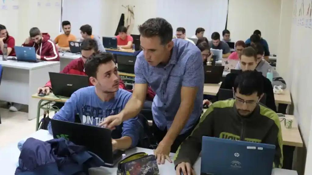 Una clase de Formación Profesional.