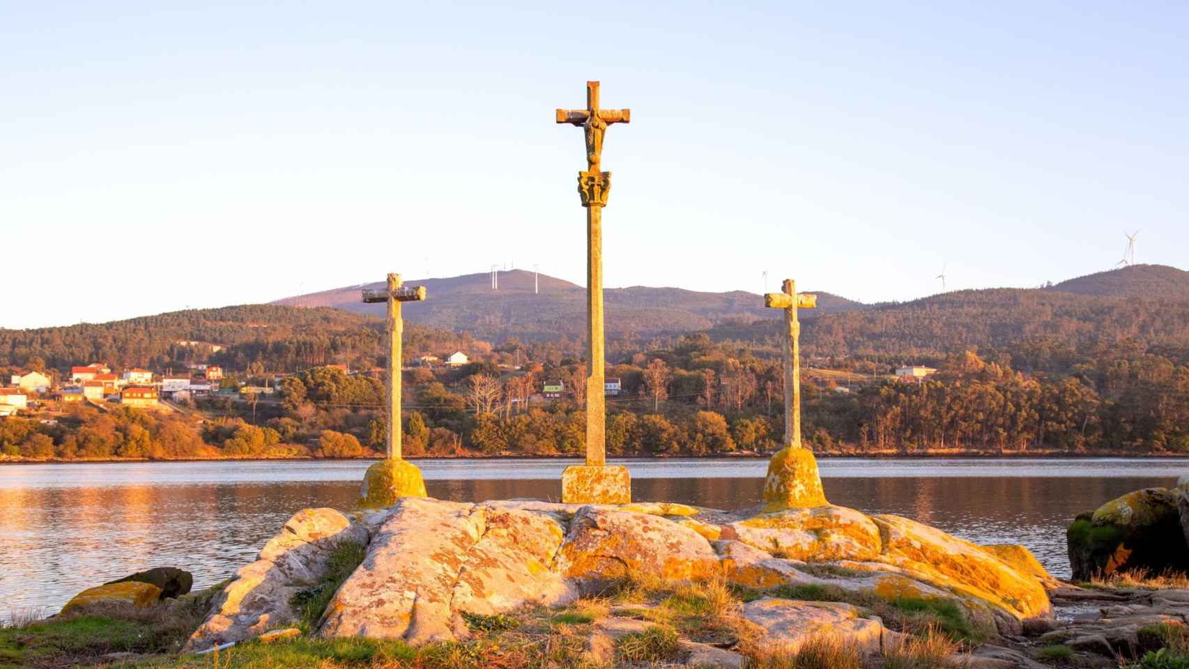 Calvario de Punta Patiño (Rianxo), ría de Arousa.