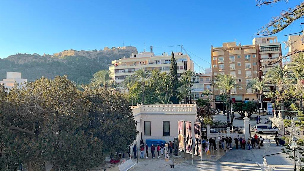 Una vista de las colas que ha registrado el Marq durante estas Navidades para las visitas guiadas.