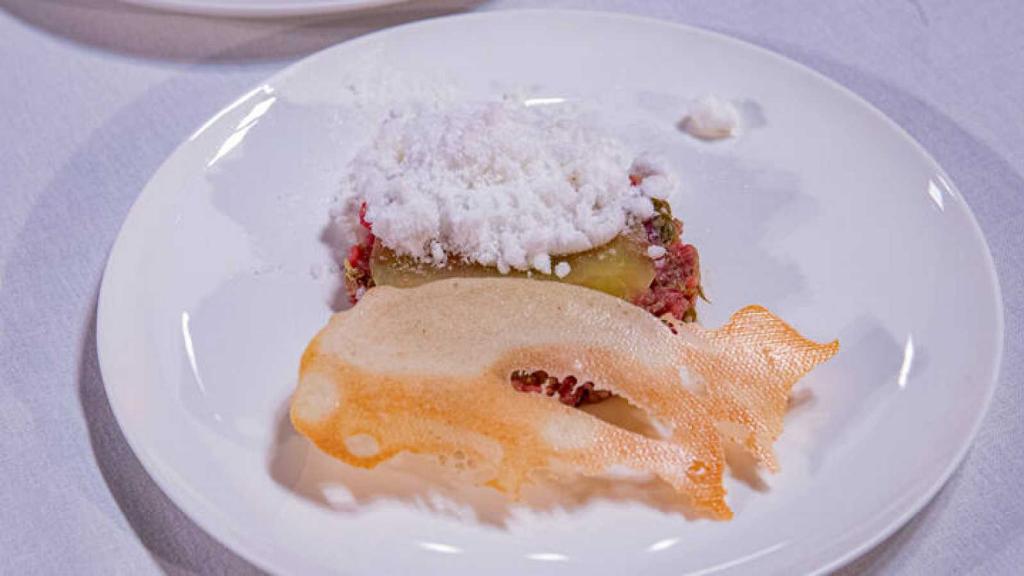 Steak tartar de Loreto en 'MasterChef Junior'.