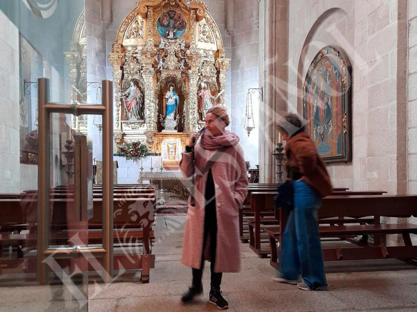 La expresidenta del Congreso, Meritxell Batet, en la concatedral de Santa María de Cáceres.