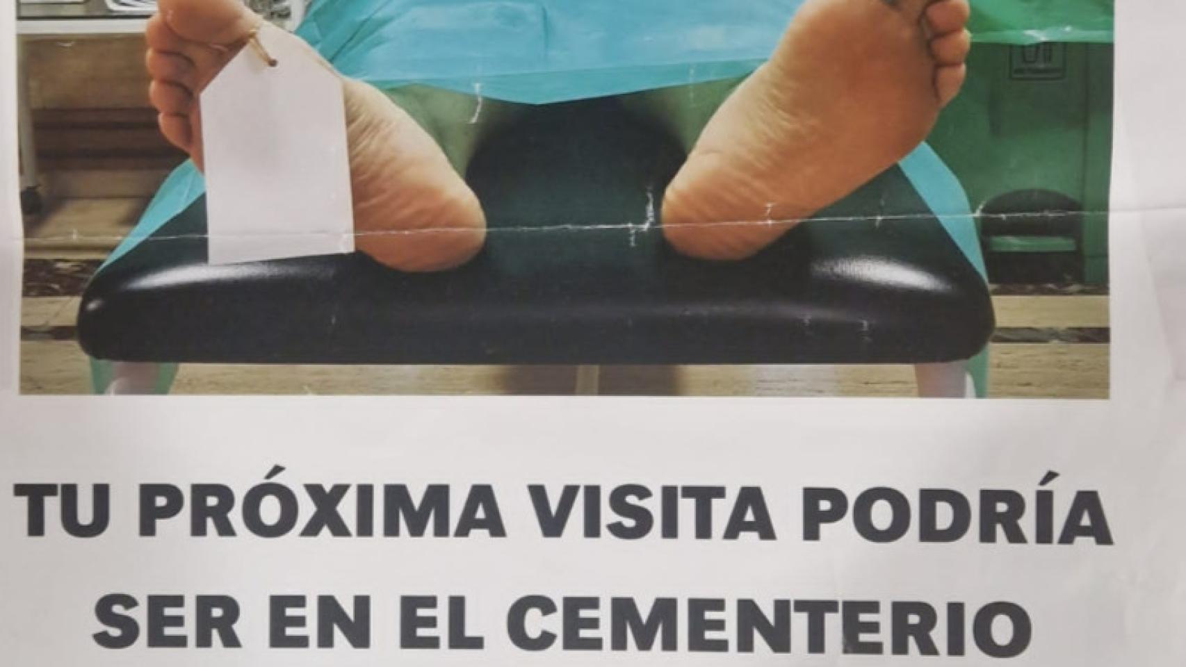 Cartel de la campaña contra las drogas en las cárceles.