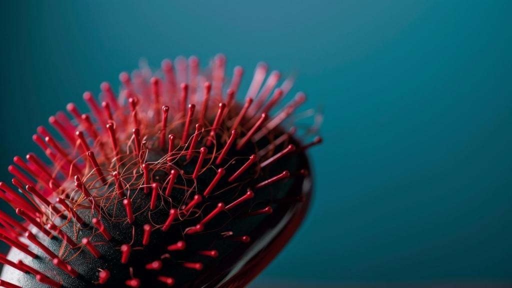 Cepillo con caída de pelo
