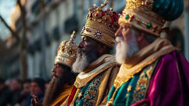 Los Reyes Magos: Melchor, Gaspar y Baltasar.