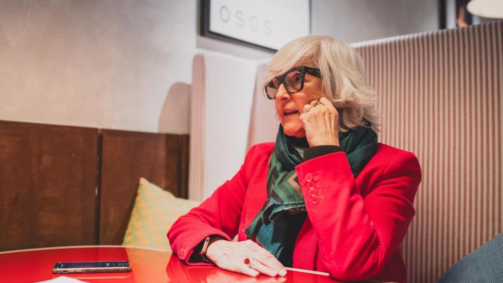 Delia Piccirilli durante la entrevista.