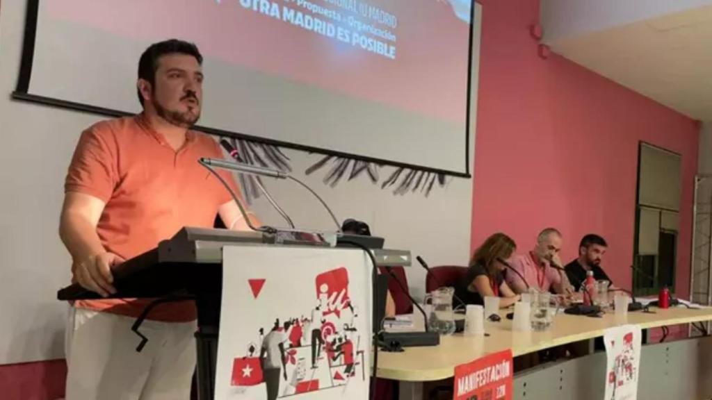 El coordinador general de IU Madrid, Álvaro Aguilera.
