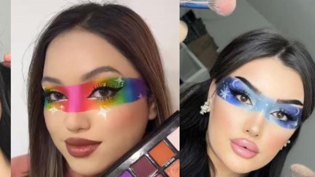 Las influencers prueban la tendencia del 'tape makeup'