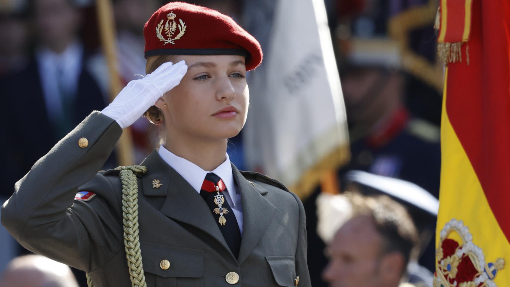 La princesa Leonor el pasado 12 de octubre.