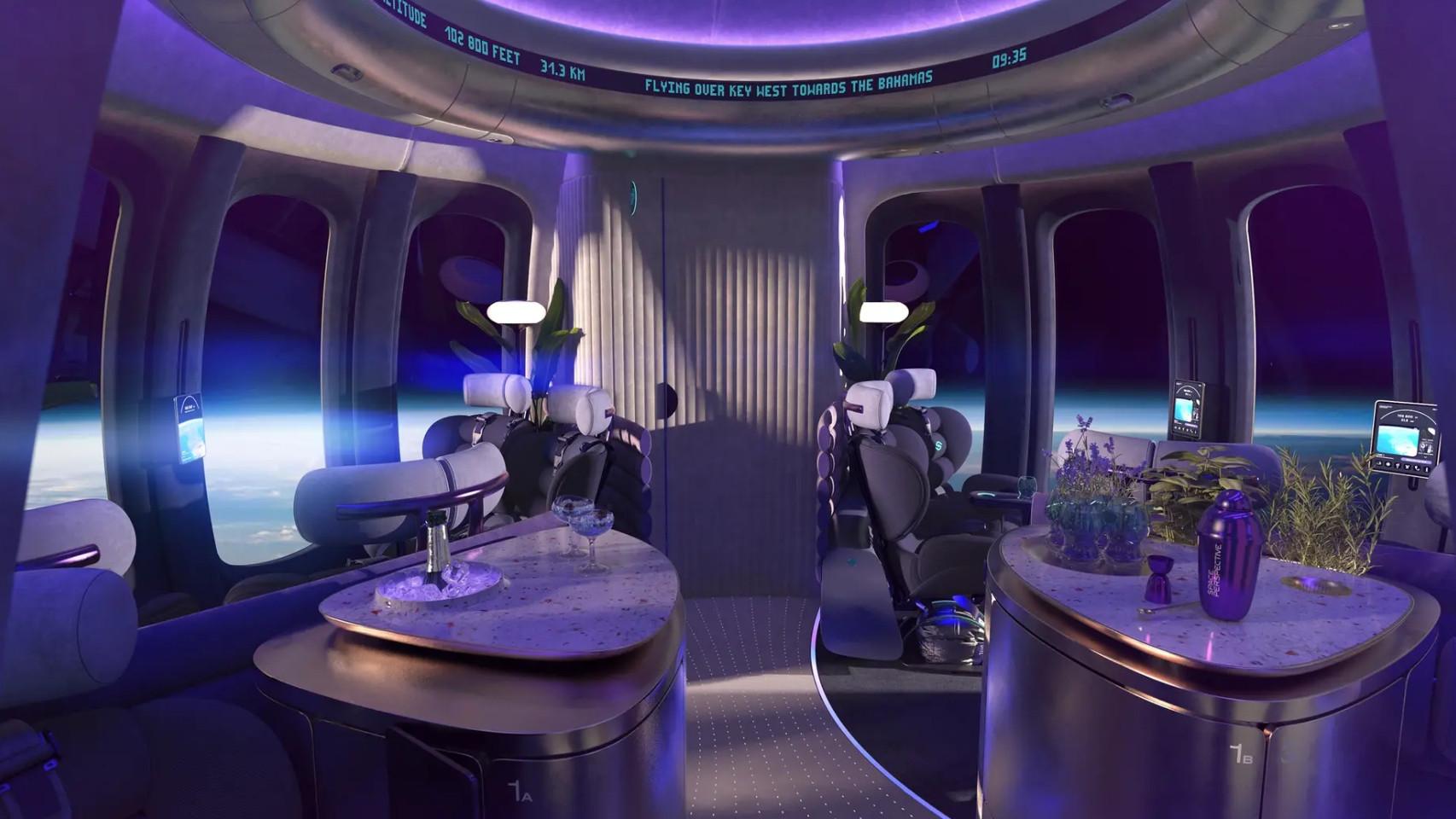 El lujoso interior de Spaceship Neptune