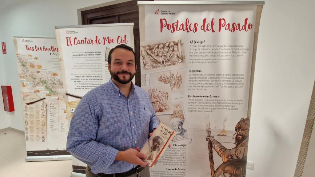 El concejal Gonzalo Montoya, en la presentación de la Ruta del Cid en Orihuela.