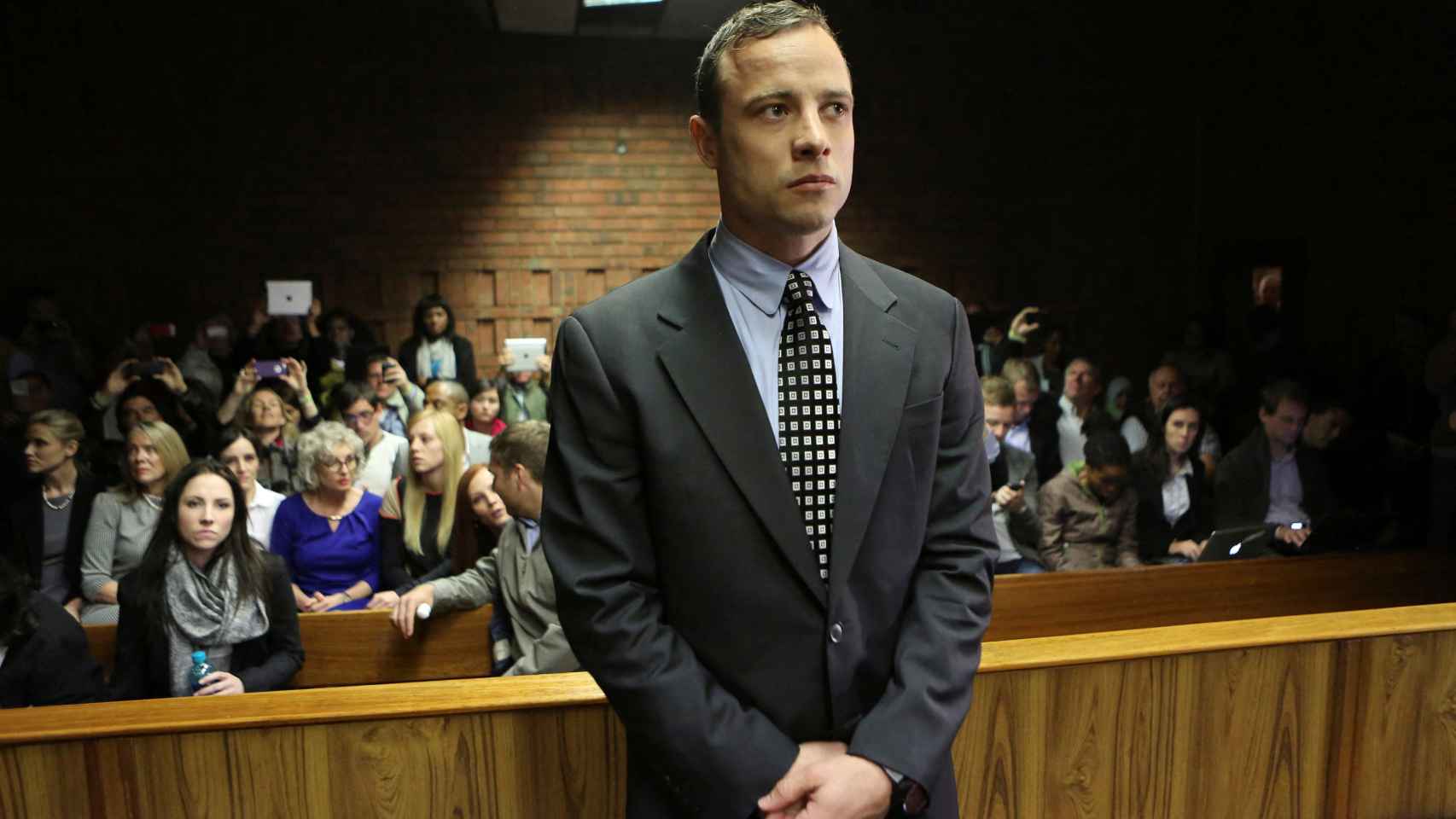 Oscar Pistorius, durante uno de los juicios.