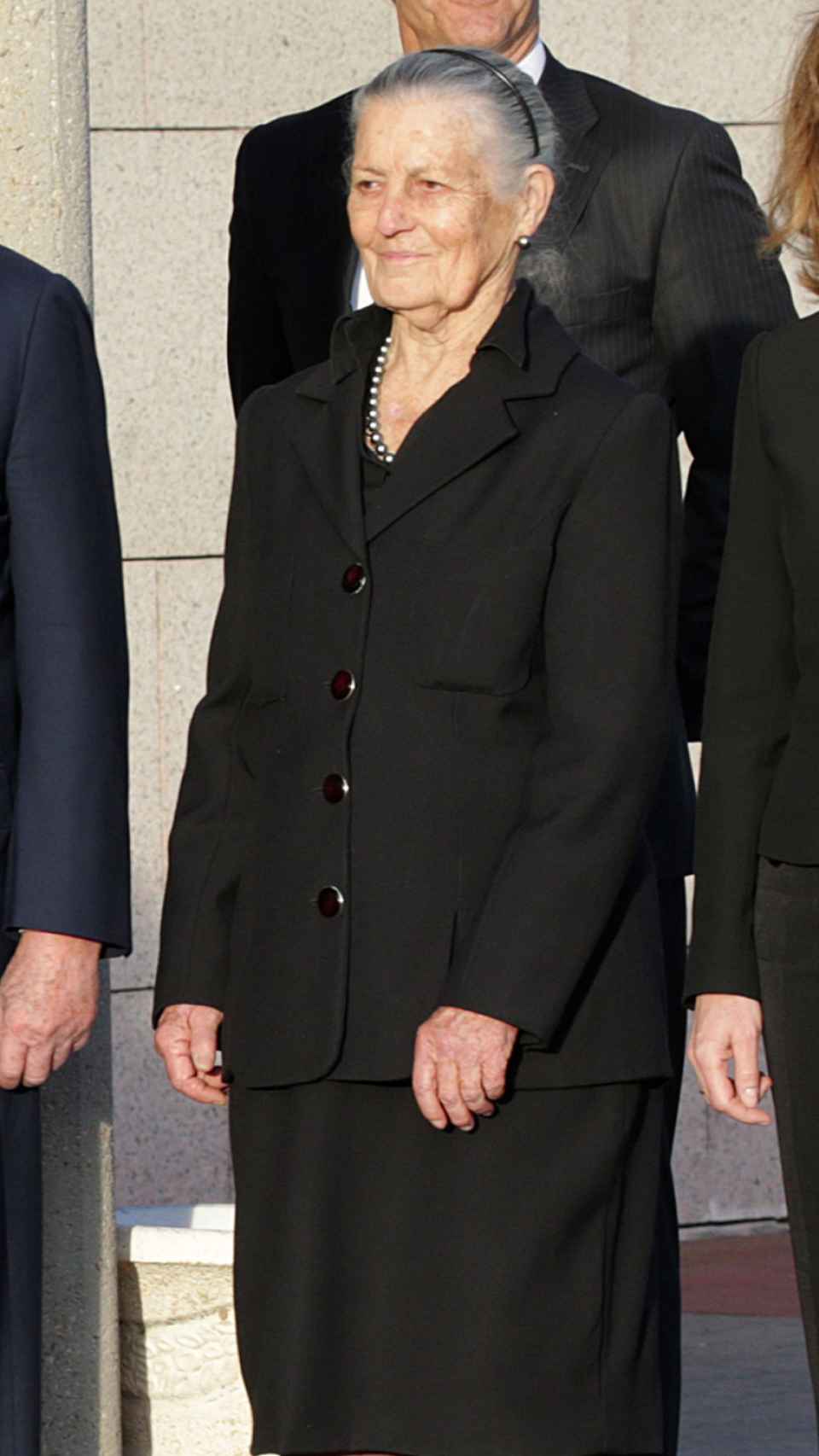 Teresa de Borbón y Borbón durante el entierro de Alicia de Borbón Parma en Madrid, en 2017.
