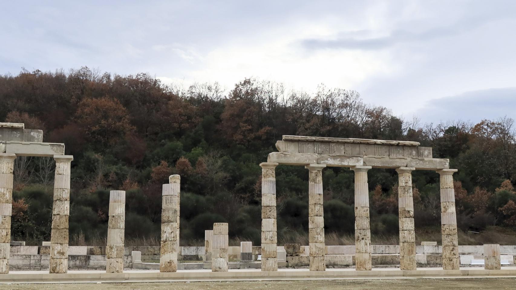 Columnas en el Palacio de Egas