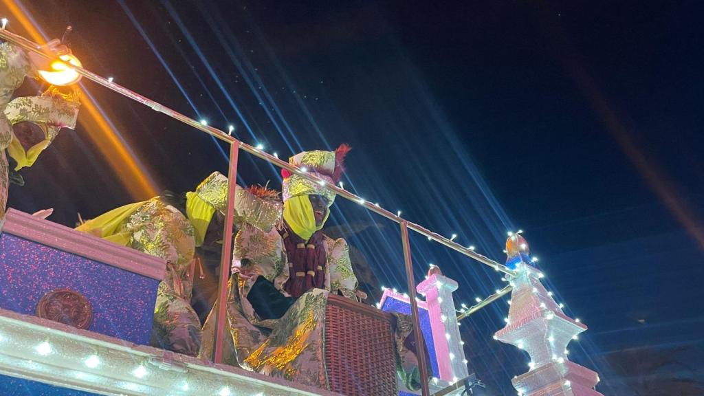 El rey Baltasar, en la cabalgata.