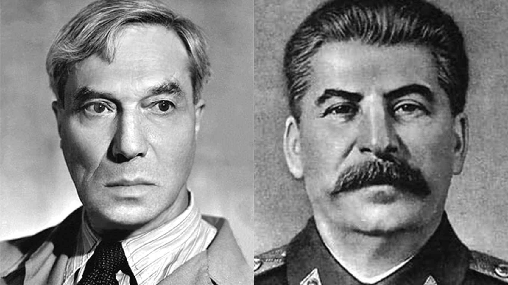 El poeta Boris Pasternak y el dirigente soviético Josef Stalin