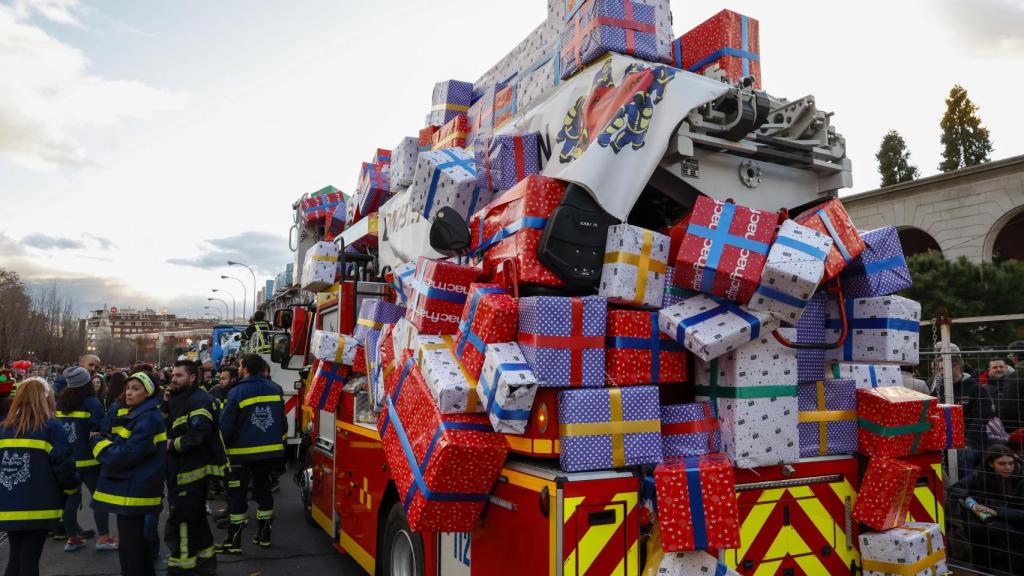 Un vehículo antiguo de los Bomberos de Madrid.
