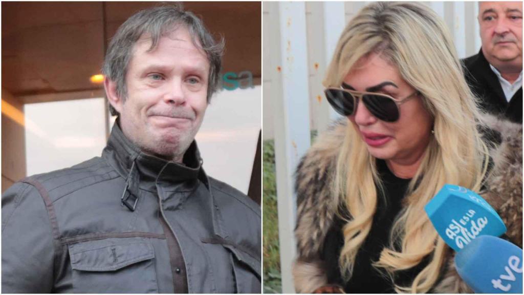 Paco Rodríguez y Malena Gracia, en el tanatorio de Arévalo. Montaje de JALEOS.