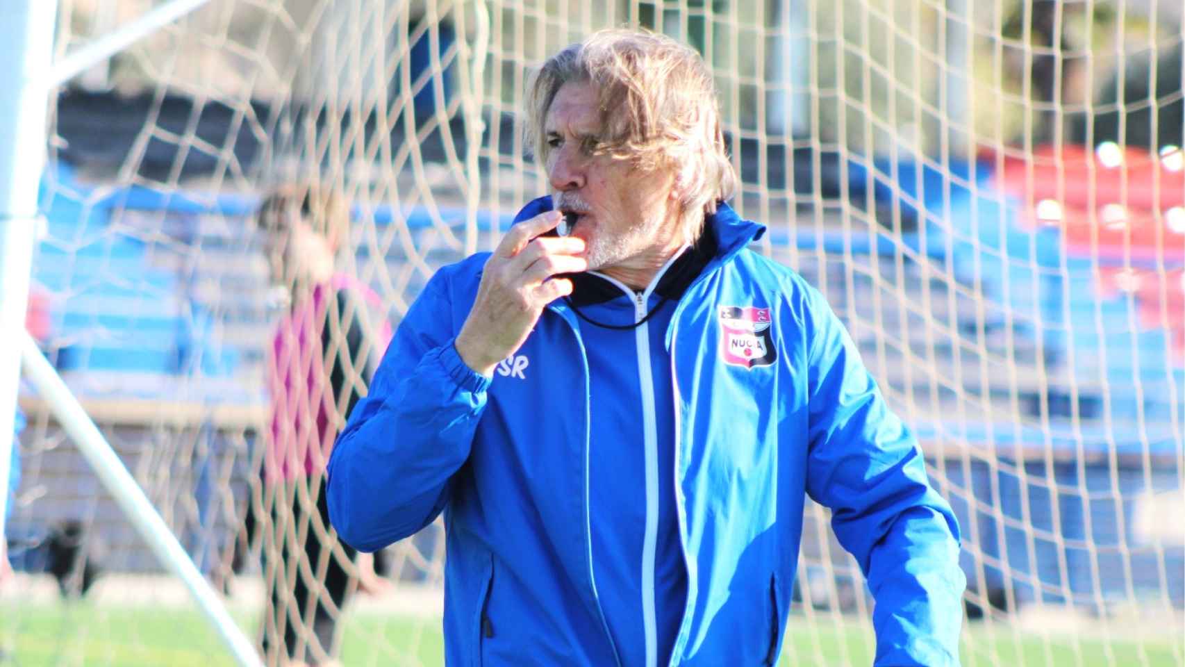 El entrenador Sergio Egea.