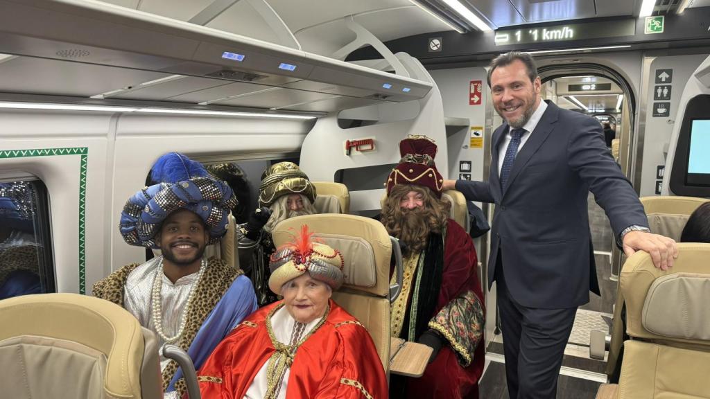 Oscar Puente en la prueba junto a los Reyes Magos