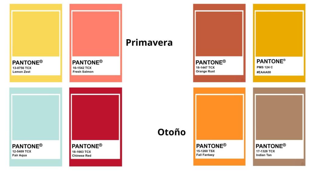 Los colores para mujeres con tez cálida.