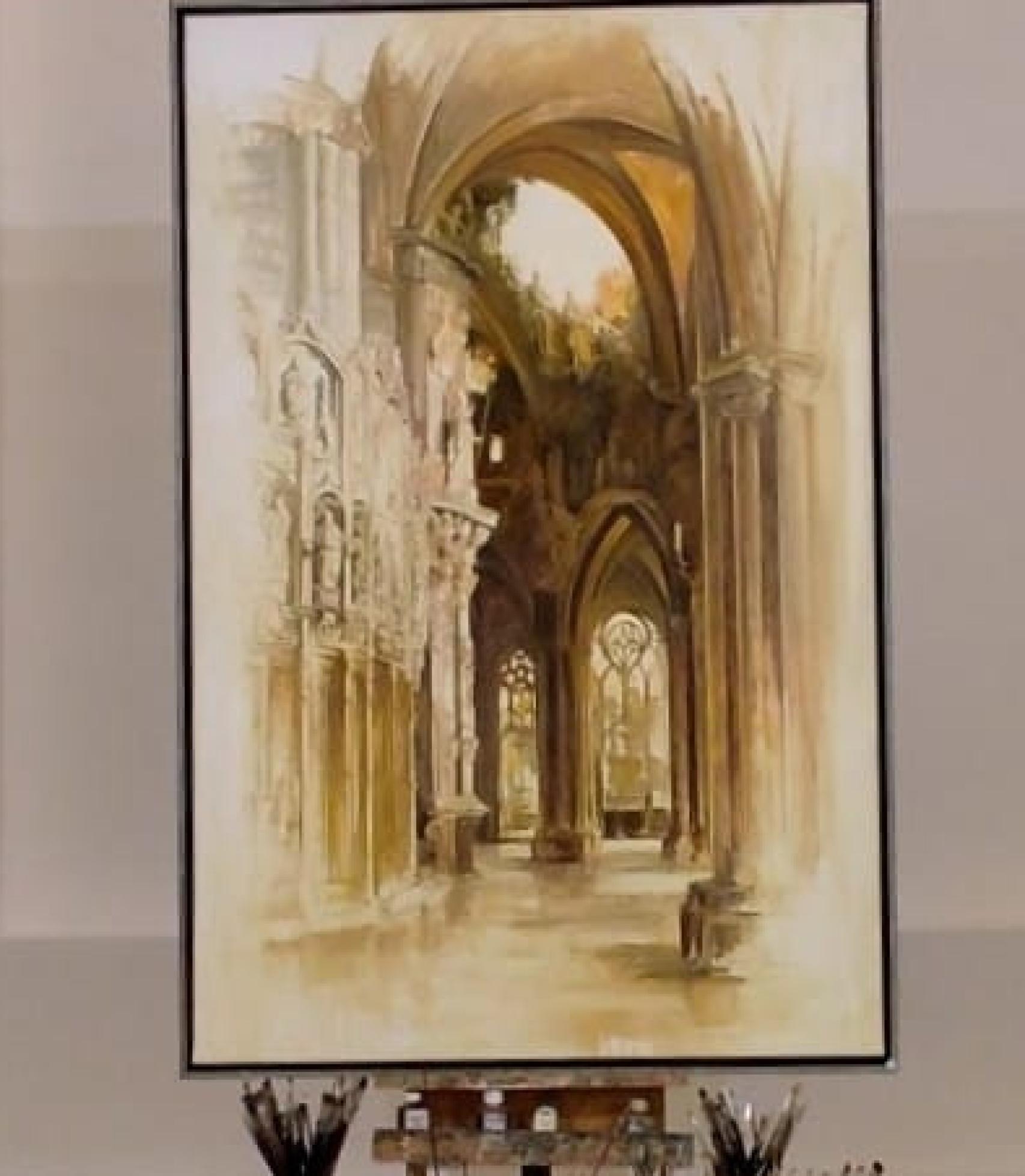 El Transparente de la Catedral de Toledo pintado por 'Nacho'.