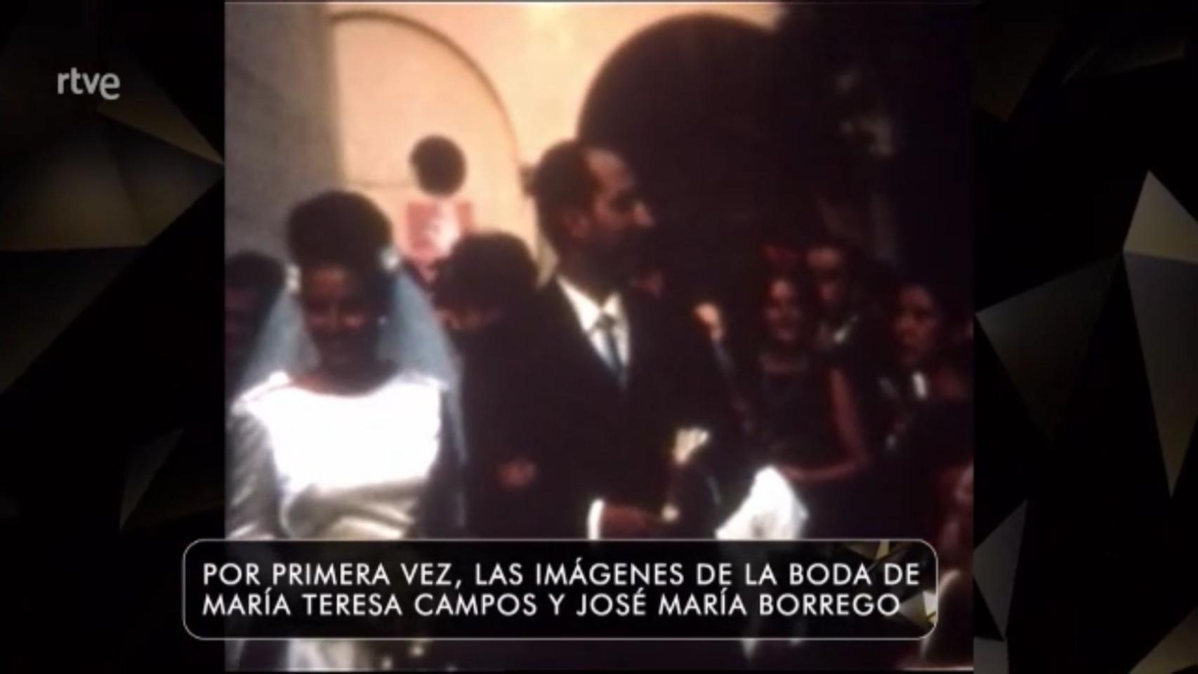 Imágenes inéditas de la boda de María Teresa Campos con José María Borrego