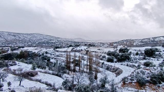 Nevada en Nerpio (Albacete). Foto: 'X' de @MeteoHellin.