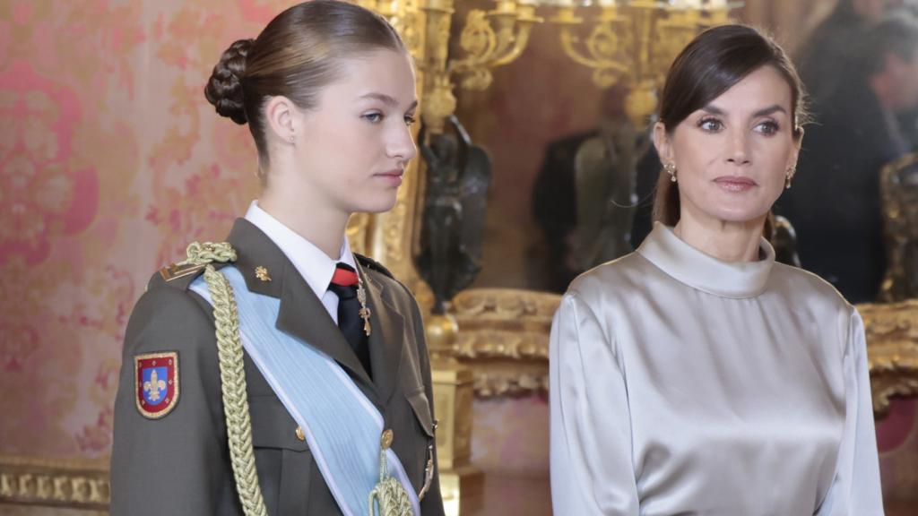 La Princesa y la reina Letizia en la Pascua Militar.