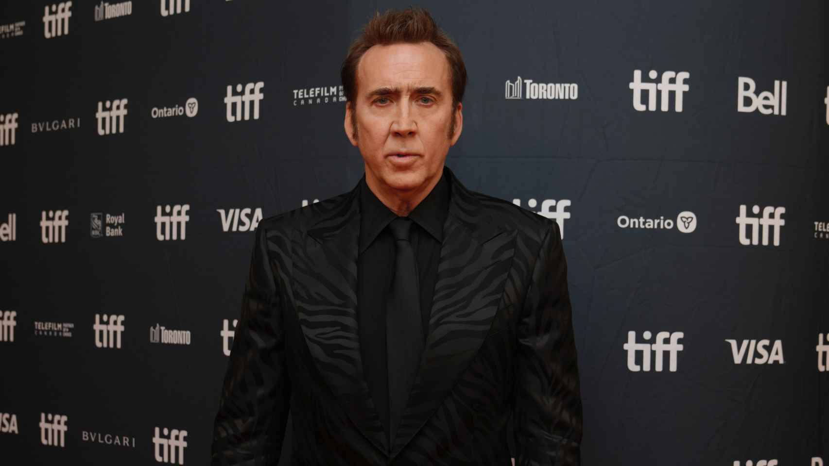 El actor Nicolas Cage en la última edición del Festival de Cine de Toronto, el 9 de septiembre de 2023.  Foto: Chris Young / Canadian Press Via Z / Dpa