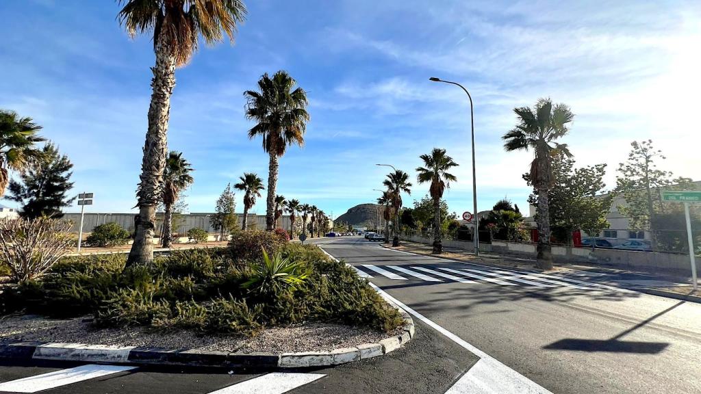 La avenida de la Antigua Peseta en el polígono de Atalayas.