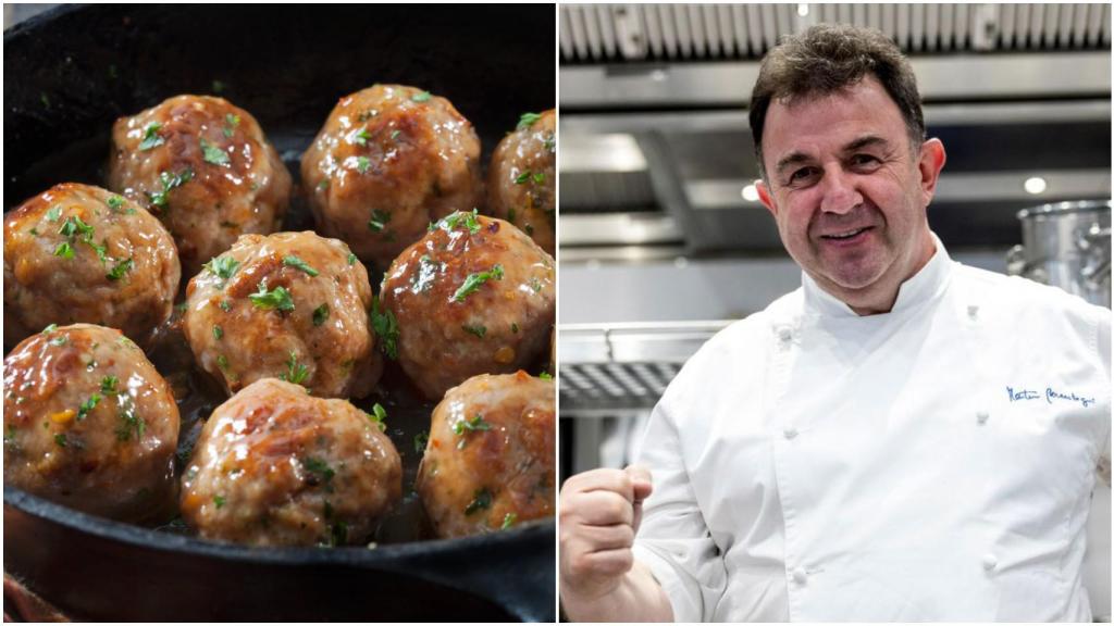 Receta de albóndigas en salsa de Martín Berasategui.