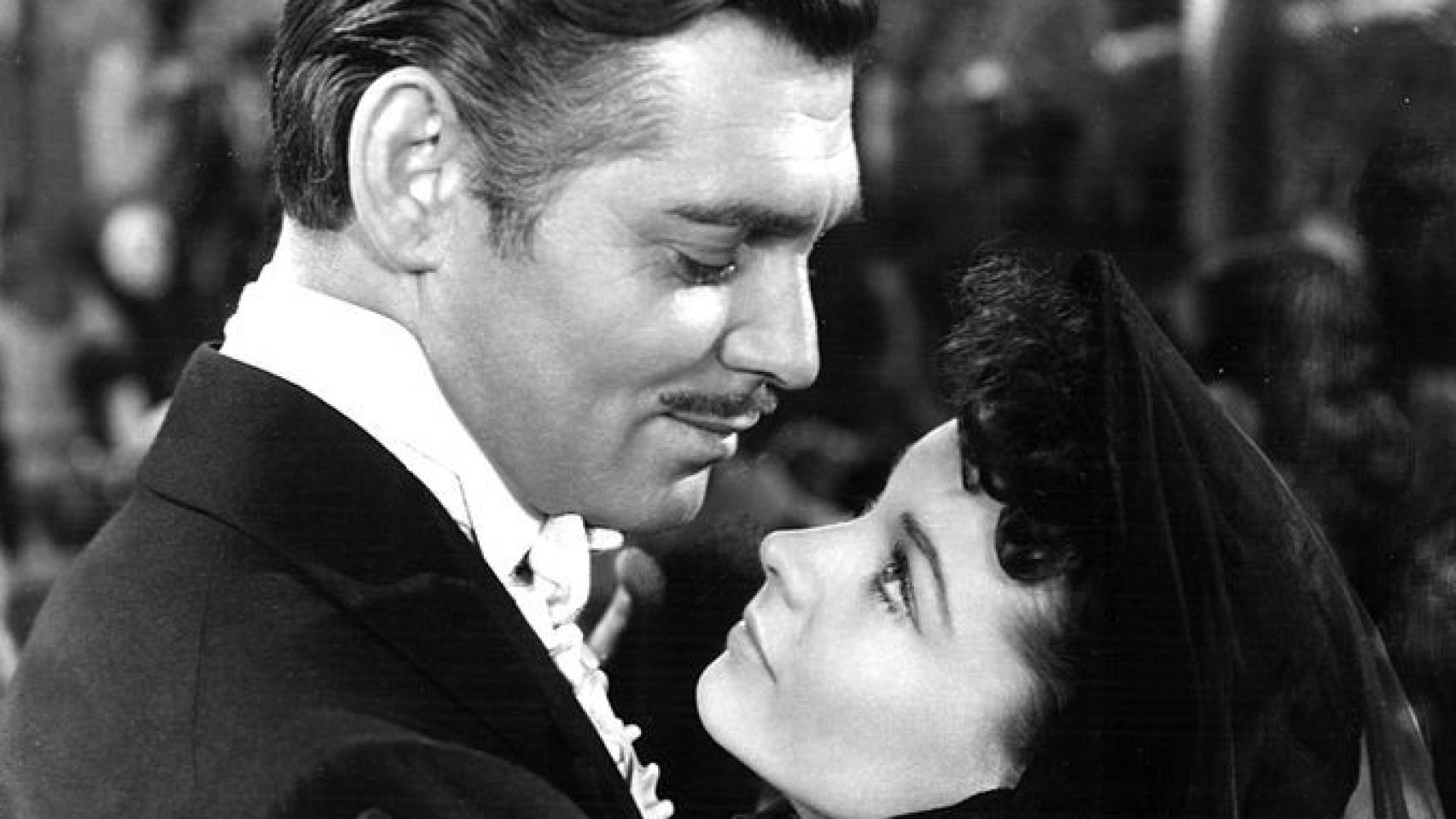 Clark Gable y Vivien Leigh en 'Lo que el viento se llevó'.