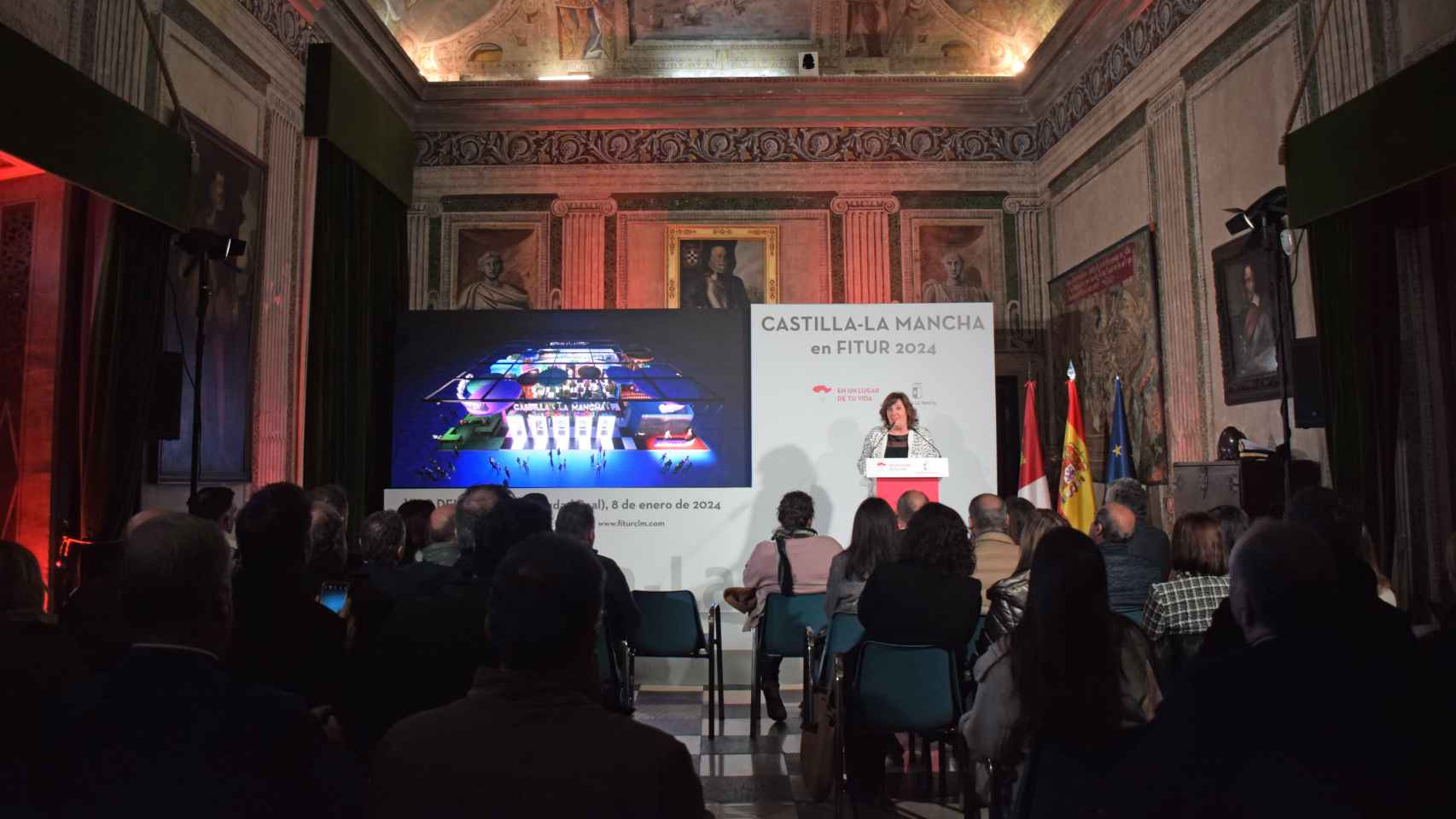Presentación de la propuesta de Castilla-La Mancha para Fitur 2024. Foto: JCCM.