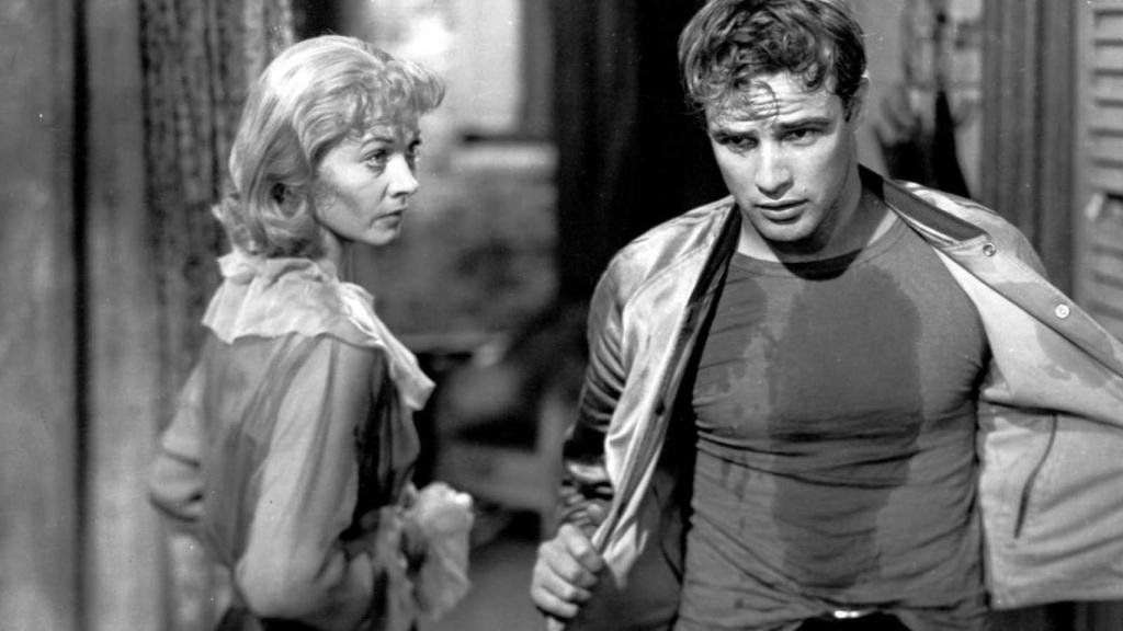 Vivien Leigh y Marlon Brando en 'Un tranvía llamado deseo'.