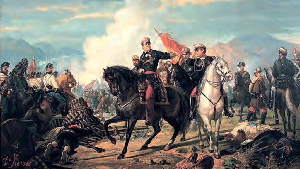La batalla de Tetúan óleo de 1894