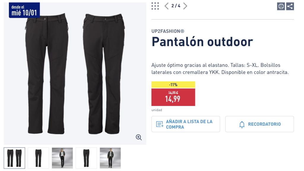 Pantalón outdoor.