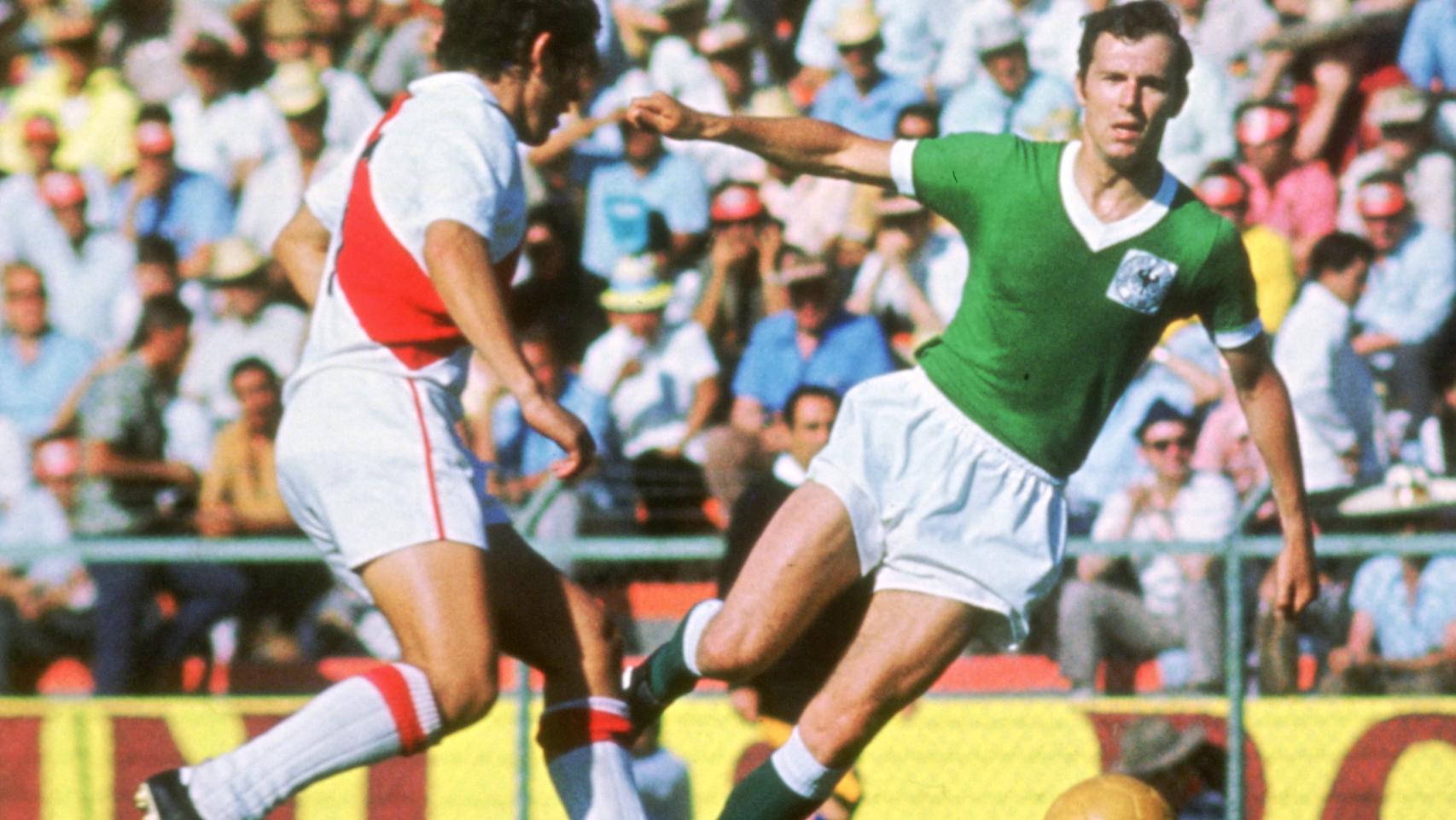 Franz Beckenbauer, durante un partido del Mundial de 1970