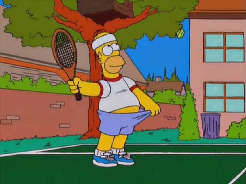 Fotograma de Los Simpsons.