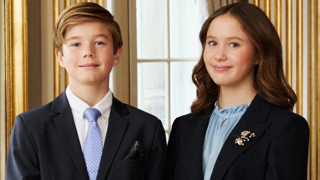 Vicente y Josefina, los mellizos de Federico y Mary de Dinamarca.