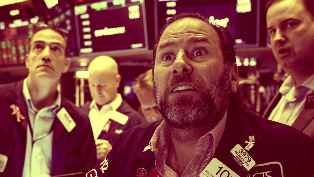 Unos inversores en el parqué de la Bolsa de Nueva York.