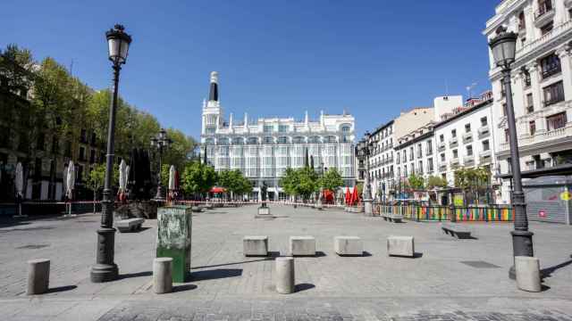 La plaza de Santa Ana, en Madrid