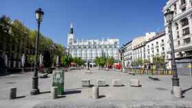 La plaza de Santa Ana, en Madrid