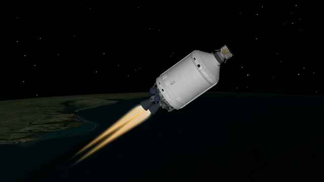 Cohete Vulcan con Peregrino 1, el módulo privado de EEUU