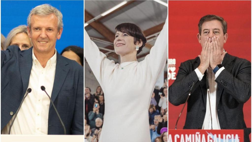 Alfonso Rueda, Ana Pontón y José Ramón Gómez Besteiro