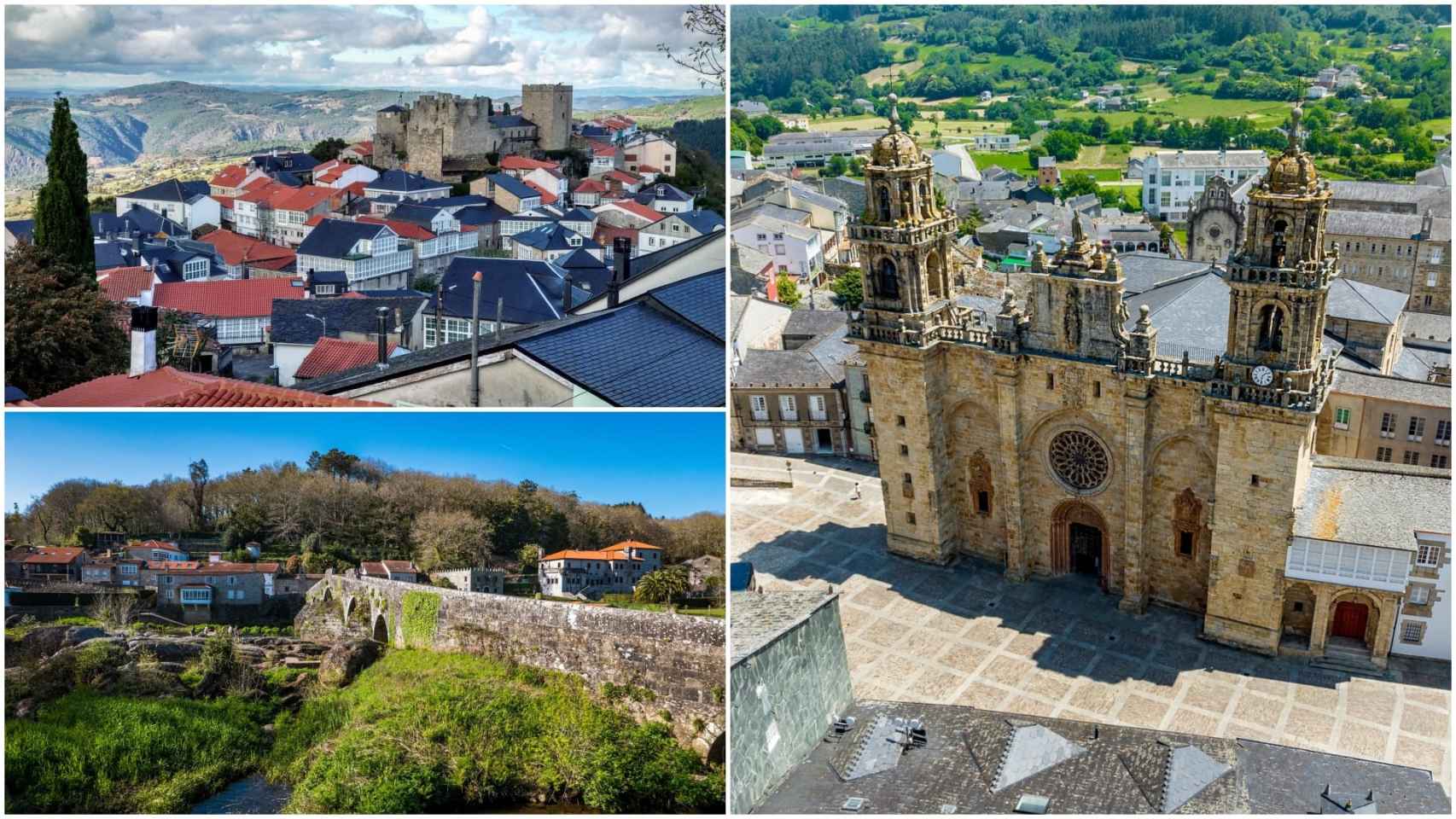 Castro Caldelas, Ponte Maceira y Mondoñedo.