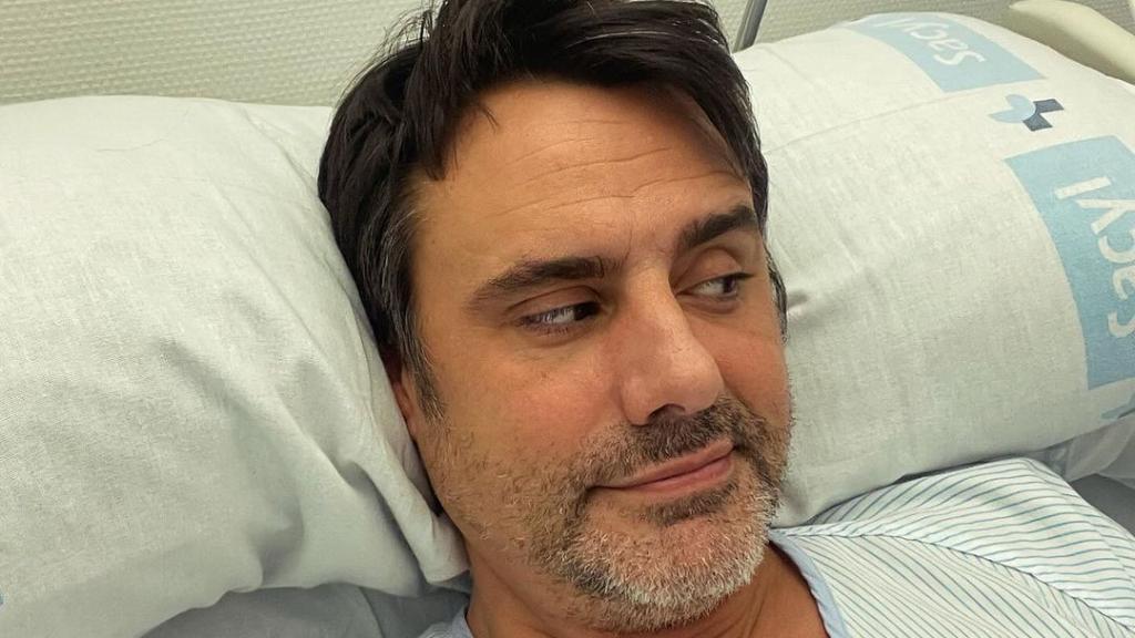 Ion Aramendi, durante su ingreso hospitalario en Salamanca.