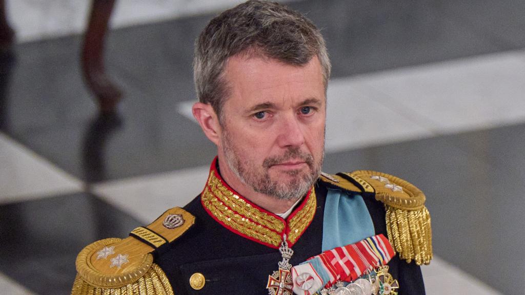 Federico de Dinamarca en un acto celebrado el 3 de enero.