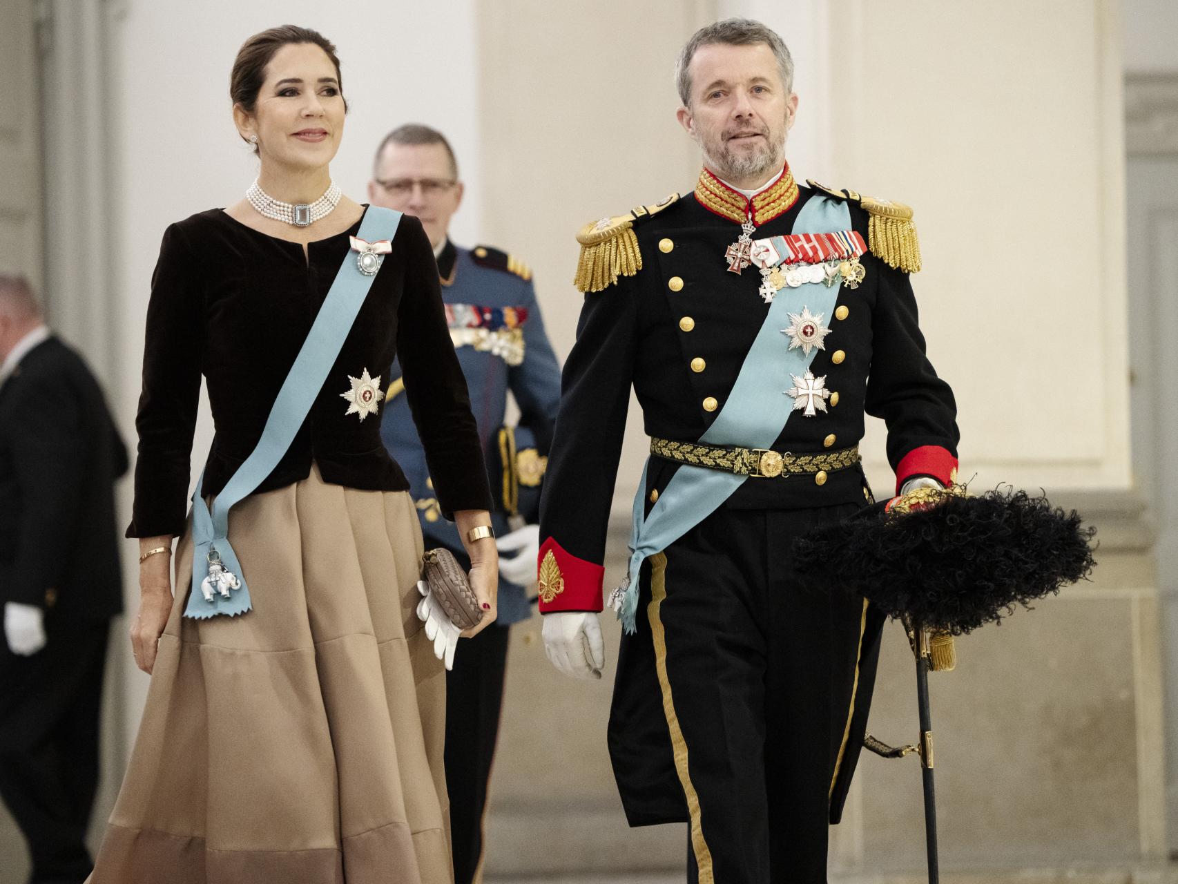Federico y Mary de Dinamarca en un acto celebrado el 4 de enero.