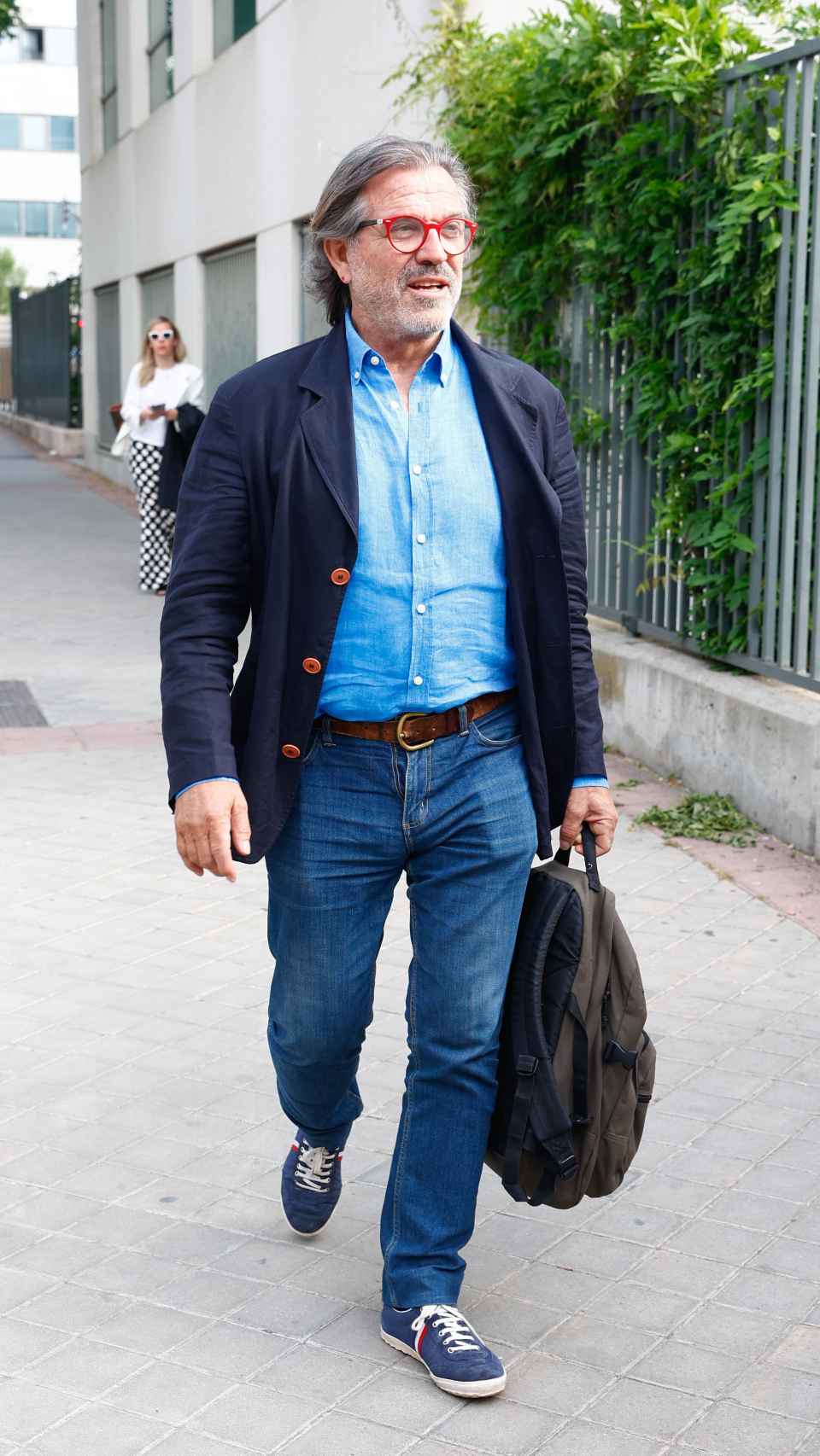 Pepe Navarro llegando a los juzgados en Madrid, en junio de 2022, durante uno de sus juicios con Ivonne Reyes.